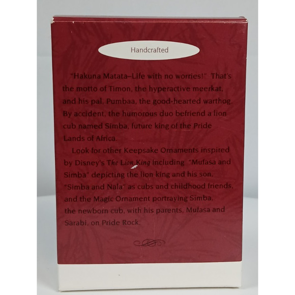 Hallmark Keepsake Ornament Timon and Pumbaa 1997 Disney's The Lion King - Picture 11 of 11